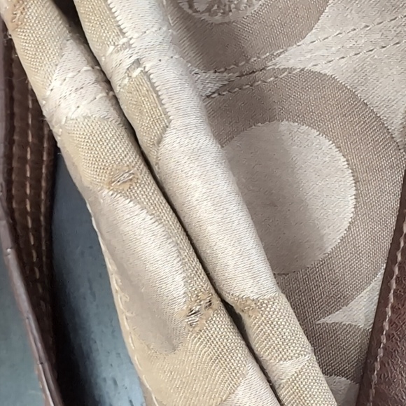 Coach Brooke 14146 Brown Canvas / leather with issues - Picture 2 of 11